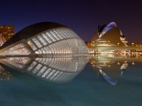 L’Hemisferic en operagebouw : Algarve, Calatrava, Europa, Portugal, Reisen, Spanje, Valencia, europa